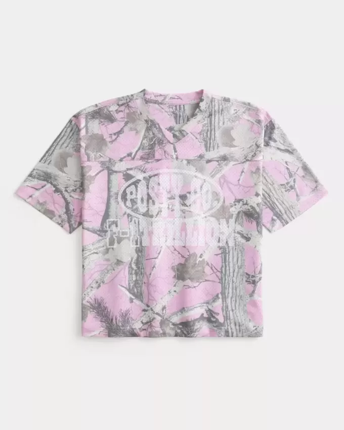 Boxy Crop Posty Co. Grafik-Jersey