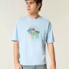 Boxy Crop T-Shirt mit SpongeBob Schwammkopf-Grafik Boxy Crop T-Shirt mit SpongeBob Schwammkopf-Grafik