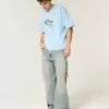 Boxy Crop T-Shirt mit SpongeBob Schwammkopf-Grafik Boxy Crop T-Shirt mit SpongeBob Schwammkopf-Grafik