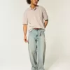 Boxy Crop Washed Polo