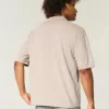 Boxy Crop Washed Polo
