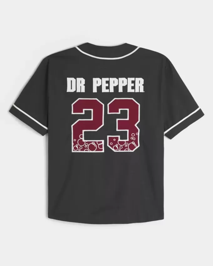 Boxy Dr Pepper Grafik-Baseball-Trikot Boxy Dr Pepper Grafik-Baseball-Trikot