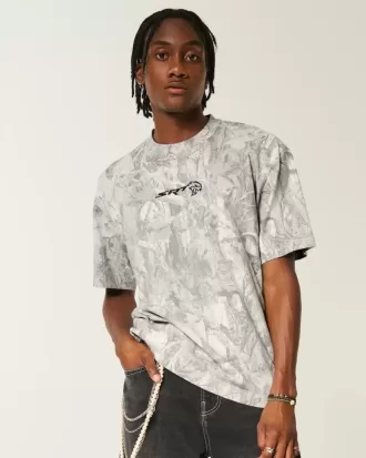 Boxy Heavyweight Camo Dodge Challenger SRT Grafik-T-Shirt