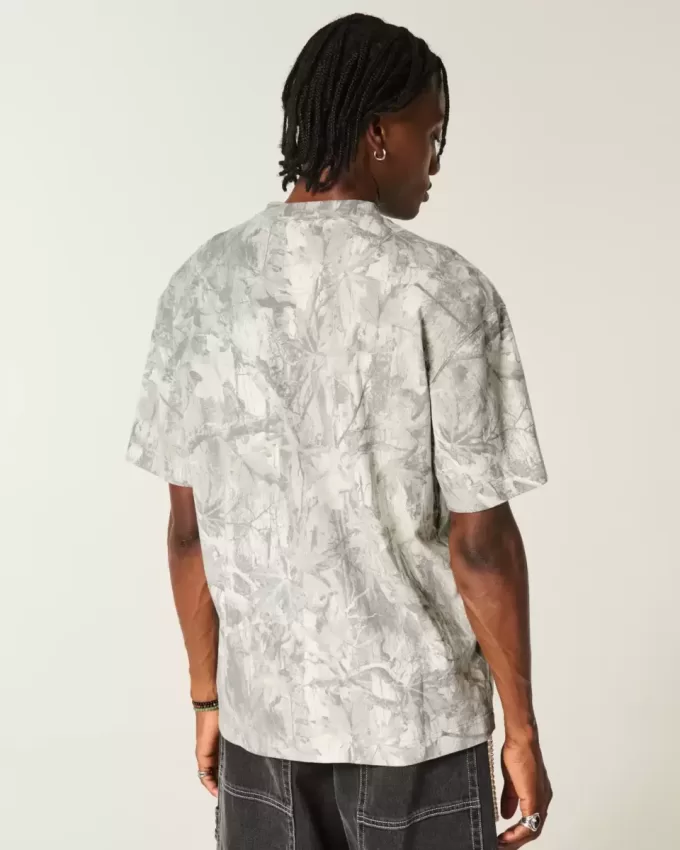 Boxy Heavyweight Camo Dodge Challenger SRT Grafik-T-Shirt