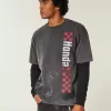 Boxy Heavyweight Honda Grafik-T-Shirt