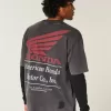 Boxy Heavyweight Honda Grafik-T-Shirt