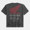 Boxy Heavyweight Honda Grafik-T-Shirt