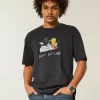 Boxy Heavyweight Looney Tunes Grafik-T-Shirt