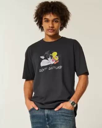 Boxy Heavyweight Looney Tunes Grafik-T-Shirt