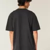 Boxy Heavyweight „No Fear“-T-Shirt mit Grafik