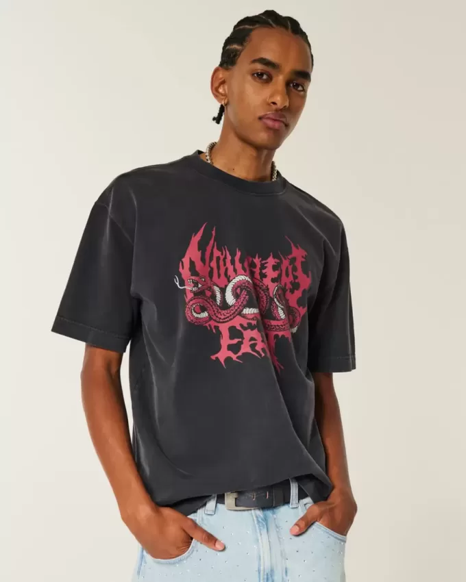 Boxy Heavyweight Nowhere Fast Grafik-T-Shirt Boxy Heavyweight Nowhere Fast Grafik-T-Shirt
