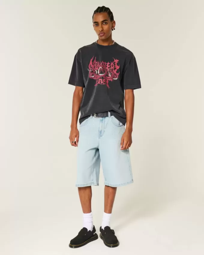 Boxy Heavyweight Nowhere Fast Grafik-T-Shirt Boxy Heavyweight Nowhere Fast Grafik-T-Shirt