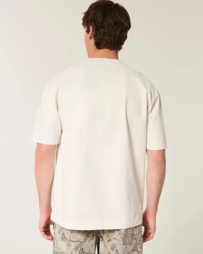 Boxy Heavyweight Outer Banks Grafik-T-Shirt
