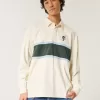 Boxy Heavyweight Rugby-Poloshirt mit Tasmanian Devil-Grafik
