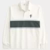 Boxy Heavyweight Rugby-Poloshirt mit Tasmanian Devil-Grafik