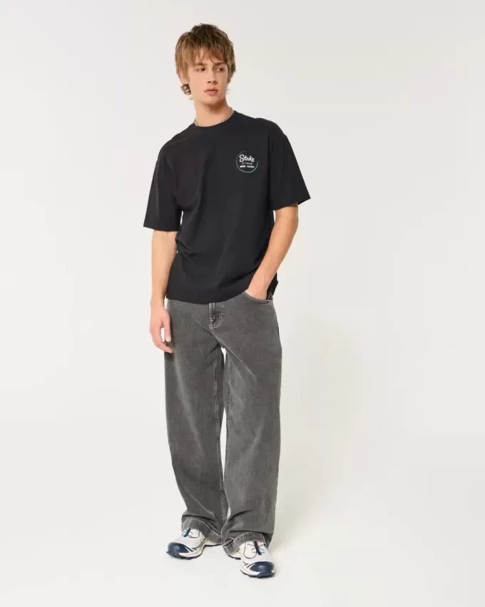 Boxy Heavyweight Stake F1 Team Kick Sauber Grafik-T-Shirt