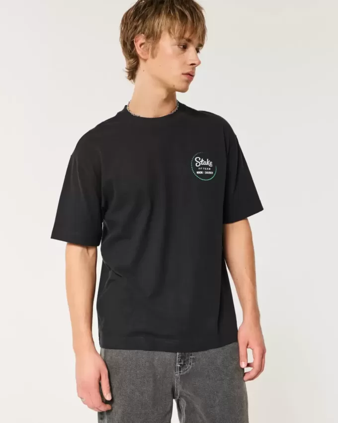 Boxy Heavyweight Stake F1 Team Kick Sauber Grafik-T-Shirt