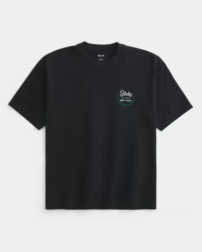 Boxy Heavyweight Stake F1 Team Kick Sauber Grafik-T-Shirt