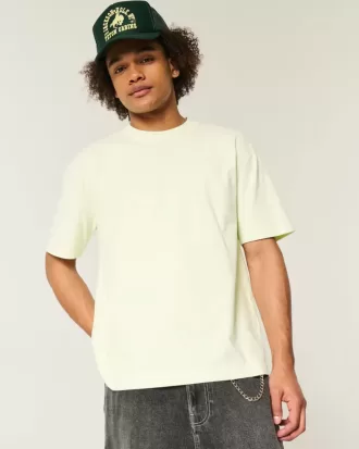 Boxy Heavyweight T-Shirt mit Rundhalsausschnitt