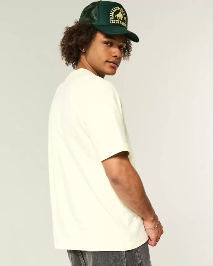 Boxy Heavyweight T-Shirt mit Rundhalsausschnitt Boxy Heavyweight T-Shirt mit Rundhalsausschnitt