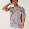 Boxy Heavyweight T-Shirt mit Rundhalsausschnitt und Camouflage-Muster Boxy Heavyweight T-Shirt mit Rundhalsausschnitt und Camouflage-Muster
