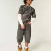 Boxy Heavyweight T-Shirt mit Rundhalsausschnitt und Camouflage-Muster Boxy Heavyweight T-Shirt mit Rundhalsausschnitt und Camouflage-Muster