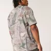 Boxy Heavyweight T-Shirt mit Rundhalsausschnitt und Camouflage-Muster Boxy Heavyweight T-Shirt mit Rundhalsausschnitt und Camouflage-Muster
