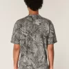Boxy Heavyweight T-Shirt mit Rundhalsausschnitt und Camouflage-Muster Boxy Heavyweight T-Shirt mit Rundhalsausschnitt und Camouflage-Muster