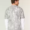 Boxy Heavyweight T-Shirt mit Rundhalsausschnitt und Camouflage-Muster Boxy Heavyweight T-Shirt mit Rundhalsausschnitt und Camouflage-Muster