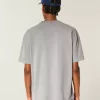 Boxy Heavyweight T-Shirt mit Rundhalsausschnitt und Logo Boxy Heavyweight T-Shirt mit Rundhalsausschnitt und Logo
