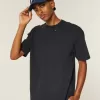Boxy Heavyweight T-Shirt mit Rundhalsausschnitt und Sternenverzierung Boxy Heavyweight T-Shirt mit Rundhalsausschnitt und Sternenverzierung