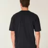 Boxy Heavyweight T-Shirt mit Rundhalsausschnitt und Sternenverzierung Boxy Heavyweight T-Shirt mit Rundhalsausschnitt und Sternenverzierung