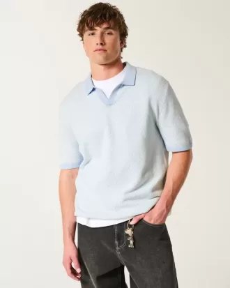 Boxy Kurzarm-Pullover-Polo