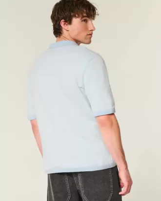 Boxy Kurzarm-Pullover-Polo