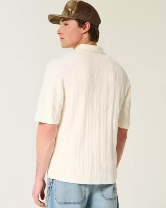 Boxy Kurzarm-Pullover-Polo