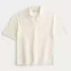 Boxy Kurzarm-Pullover-Polo
