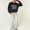 Boxy Motor City Auto Repairs Graphic Crew Sweater Boxy Motor City Auto Repairs Graphic Crew Sweater