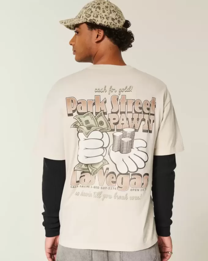 Boxy Park Street Pawn Grafik-T-Shirt Boxy Park Street Pawn Grafik-T-Shirt