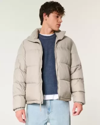 Boxy Pufferjacke mit Reißverschluss