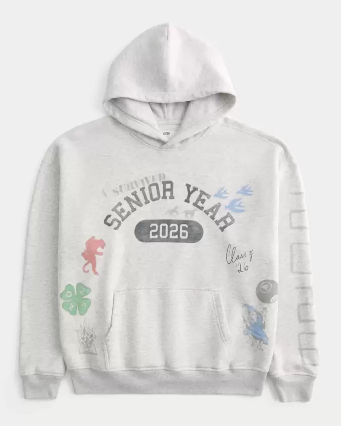 Boxy Senior Year 2026 Grafik-Hoodie Boxy Senior Year 2026 Grafik-Hoodie