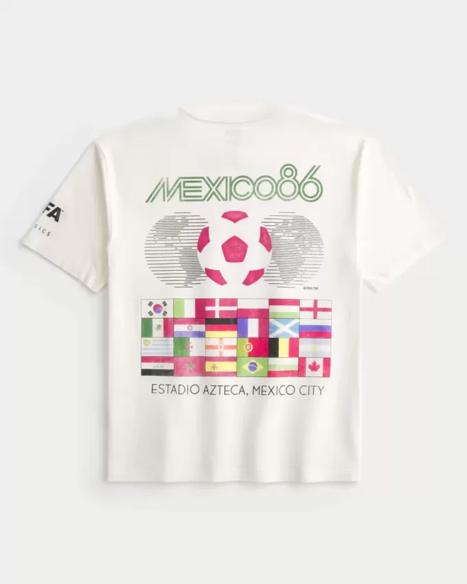 Boxy T-Shirt mit Grafik zur FIFA-Weltmeisterschaft Mexiko 1986