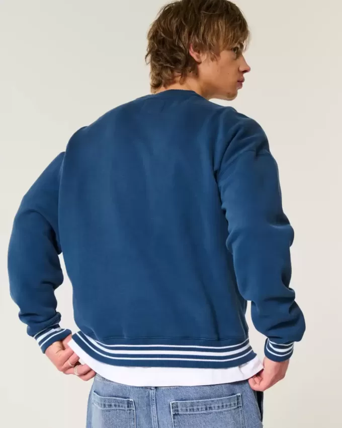 Boxy The Players – Sweatshirt mit Rundhalsausschnitt und Golf-Grafik Boxy The Players – Sweatshirt mit Rundhalsausschnitt und Golf-Grafik