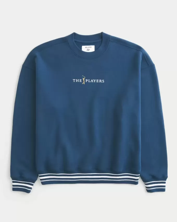 Boxy The Players – Sweatshirt mit Rundhalsausschnitt und Golf-Grafik Boxy The Players – Sweatshirt mit Rundhalsausschnitt und Golf-Grafik