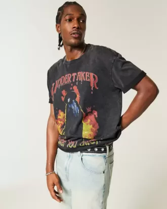 Boxy Undertaker Grafik-T-Shirt