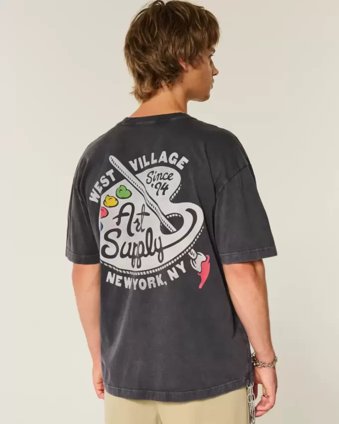 Boxy West Village Art Supply Grafik-T-Shirt Boxy West Village Art Supply Grafik-T-Shirt