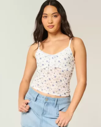 Camisole mit durchgehender Spitze