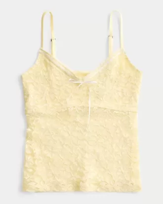 Camisole mit durchgehender Spitze