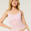 Camisole mit durchgehender Spitze