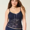 Camisole mit durchgehender Spitze