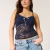 Camisole mit durchgehender Spitze